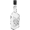 Klosterflasche, 0,5 L, mit Schraubverschluss, Aufdruck "Bimber" - 3 ['Likörflasche', ' bedruckte Flasche', ' Mondscheinflasche', ' Likörflasche', ' Wodkaflasche', ' Wodkaflasche', ' dekorative Flasche', ' 500 ml Flasche', ' Glasflasche', ' Hochzeitsflasche', ' für den Landhaustisch', ' Superflasche', ' Wellenflasche']