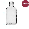 Likörflasche vom Typ Flachmann 100 ml 10 St. - 4 ['Flachmann-Flasche', ' Likörflasche', ' Likörflaschen', ' Glasflaschen', ' Flaschen 100 ml', ' Olivenölflaschen', ' Fläschchen 100 ml', ' Glasfläschchen']