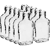 Likörflasche vom Typ Flachmann 100 ml 10 St.  - 1 ['Flachmann-Flasche', ' Likörflasche', ' Likörflaschen', ' Glasflaschen', ' Flaschen 100 ml', ' Olivenölflaschen', ' Fläschchen 100 ml', ' Glasfläschchen']