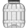 Mehrzweck-Behälter, 5 L, mit schwarzem Schraubverschluss aus Metall - 2 ['Unzerbrechliches Glas', ' Pet-Glas', ' Plastikglas', ' Metall-Schraubverschlussglas', ' 5-Liter-Großglas', ' Beizglas', ' Gurkenglas', ' Kimchi-Glas', ' Mehrzweckglas']