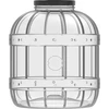 Mehrzweck-Behälter, 8 L, mit schwarzem Schraubverschluss aus Metall - 3 ['Unzerbrechliches Glas', ' PET-Glas', ' Plastikglas', ' Metall-Schraubverschlussglas', ' großes 8-l-Glas', ' Beizglas', ' Gurkenglas', ' Kimchi-Glas', ' Mehrzweckglas']
