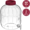 Mehrzweck-Behälter mit Hahn 8 L - 4 ['PET-Glas', ' Kunststoff-Glas', ' Plastikglas', ' Mehrzweckglas', ' nichtsplitterndes Glas', ' Glas mit Hahn', ' Limonadenglas', ' Glas mit Schraubverschluss und Stöpsel']