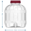 Mehrzweck-Behälter mit Hahn 8 L - 9 ['PET-Glas', ' Kunststoff-Glas', ' Plastikglas', ' Mehrzweckglas', ' nichtsplitterndes Glas', ' Glas mit Hahn', ' Limonadenglas', ' Glas mit Schraubverschluss und Stöpsel']