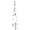 Metall-Pergola – Pyramide 135 cm  - 1 ['Pflanzenstütze', ' für Kletterpflanzen', ' für Rosen', ' für Bohnen', ' für wachsende Pflanzen', ' für Rhododendren']