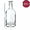 Miss Barku 700 ml Flasche - Schraubverschluss, weiß - 5 ['Alkoholflasche', ' dekorative Alkoholflaschen', ' Glasflasche für Alkohol', ' Flaschen für Selbstgebrannten für die Hochzeitsfeier', ' Flasche für Likör', ' dekorative Flaschen für Likör']