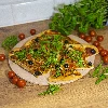 Pizzastein, hergestellt aus Cordierit, rund 33 cm - 12 ['für das Backen von Pizza', ' italienische Pizza', ' für das Backen von Brot', ' für ein Geschenk', ' runder Pizzastein']