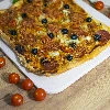 Pizzastein rechteckig, hergestellt aus Cordierit, 38x30,5 cm - 10 ['für das Backen von Pizza', ' italienische Pizza', ' für das Backen von Brot', ' für ein Geschenk', ' Pizzastein rechteckig', ' großer Pizzastein']