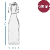 Quadratische luftdichte Flasche  - 250 ml - 2 ['Alkoholflasche', ' dekorative Alkoholflaschen', ' Glasflasche für Alkohol', ' Flaschen für Selbstgebrannten für die Hochzeitsfeier', ' Flasche für Likör', ' Weinflasche', ' Weinflaschen', ' Likör']