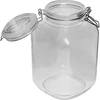 Quadratisches Einmachglas mit hermetischem Verschluss- 4 L - 2 ['Einmachglas', ' luftdichtes Glas', ' Essigglas', ' Tinkturenglas', ' Vorratsgefäß']