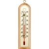Raumthermometer mit goldfarbener Skala (-10°C bis +50°C) 16cm  - 1 ['Innenthermometer', ' Raumthermometer', ' Heimthermometer', ' Thermometer', ' Raumthermometer aus Holz', ' Thermometer mit gut ablesbarer Skala', ' Thermometer mit goldfarbener Skala', ' Thermometer zum Aufhängen', ' kleines Thermometer']