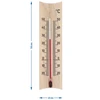 Raumthermometer mit Muster (-20°C bis +50°C) 15cm mix - 6 ['Innenthermometer', ' Raumthermometer', ' Heimthermometer', ' Thermometer', ' Raumthermometer aus Holz', ' Thermometer mit lesbarer Skala', ' Thermometer mit verstärkter Kapillare']