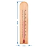 Raumthermometer mit Muster (-20°C bis +50°C) 20cm - 2 ['Innenthermometer', ' Raumthermometer', ' Heimthermometer', ' Thermometer', ' Raumthermometer aus Holz', ' Thermometer mit lesbarer Skala', ' Thermometer mit verstärkter Kapillare']