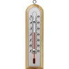 Raumthermometer mit silberfarbener Skala (-10°C bis +50°C) 16,5cm mix  - 1 ['Innenthermometer', ' Raumthermometer', ' Heimthermometer', ' Thermometer', ' Raumthermometer aus Holz', ' Thermometer mit lesbarer Skala', ' Thermometer silberne Skala', ' Thermometer zum Aufhängen traditionelles Thermometer']