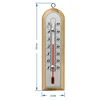 Raumthermometer mit silberfarbener Skala (-10°C bis +50°C) 16,5cm mix - 3 ['Innenthermometer', ' Raumthermometer', ' Heimthermometer', ' Thermometer', ' Raumthermometer aus Holz', ' Thermometer mit lesbarer Skala', ' Thermometer silberne Skala', ' Thermometer zum Aufhängen traditionelles Thermometer']