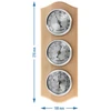 Retro-Wetterstation - natürliches Holz mit silbernen Ziffernblättern - 5 ['Retro-Wetterstation', ' Messung von Temperatur', ' Druck', ' Luftfeuchtigkeit', ' Komfort zu Hause', ' stilvolle Wetterstation', ' Drei-in-Eins-Multifunktionswetterstation', ' elegante Wetterstation', ' welche Wetterstation wählen', ' traditionelle Wetterstation', ' Wetterstation mit Holzgehäuse', ' Wetterstation natürliches Holz', ' Thermometer als Geschenk', ' Druckmesser', ' Luftfeuchtigkeitsmesser', ' Hygrometer', ' genaues Thermometer', ' Hygrometer mit Thermometer', ' Wand-Wetterstation', ' womit die Raumtemperatur messen', ' Retro-Thermometer', ' Wetterstation aus Holz', ' Wetterstation mit  silbernen Zifferblättern']