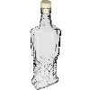 Schrankflasche 0,5 L mit Stopfen - 3 ['dekorative Glasflasche', ' Flasche mit Naturkorken', ' Likörflasche']