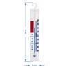 Thermometer für Kühl- und Gefrierschränke (-40°C bis +40°C) 15cm - 3 ['Kühlschrankthermometer', ' Gefrierthermometer', ' Quecksilberfreies Thermometer', ' Küchenthermometer', ' Kühlschrankthermometer', ' Gefrierthermometer', ' Hängethermometer']