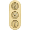 Thermometer/Uhr/Hygrometer zum Aufhängen (Golduhre  - 1 