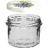 TO-Glas 235 ml mit buntem Schraubverschluss Ø82/6 - 6 Stück - 5 ['Glasgefäß', ' dekorativer Deckel', ' für Konserven', ' für Konfitüren', ' Set mit Gläsern']