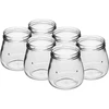 Twist-Off-Glas 500 ml „Umgedrehte Amphore“ mit burgunderrotem Schraubverschluss fi82/6 - 4 ['Glas', ' Glas Amphore', ' Glas 500 ml', ' Gläserset', ' Gläser aus Glas', ' Gläser für Einmachprodukte', ' Gläser für Kosmetika', ' Gläser 6 Stück', ' Glas aus Glas', ' Gläser für Marmeladen', ' Gläser für Konfitüren', ' Gläser für Einmachprodukte aus Fleisch', ' Gläser für Kosmetika']