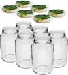 Twist-Offs Glas 1000 ml mit buntem Schraubverschluss Ø 82/6 – 6 Stück. - 3 ['Einmachglas', ' 1000 ml Einmachglas', ' Glas mit Schraubverschluss', ' Glas mit farbigem Deckel', ' Küchenglas', ' Glas', ' kleines Glas', ' Kompottglas', ' Pilzglas', ' Marmeladenglas', ' Schraubverschlussgläser']