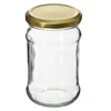 Twist-offs Glas 300 ml mit goldenem Schraubverschluss Durchmesser 66 - 6 Stück - 2 ['Einmachgläser', ' Marmeladengläser', ' Kompottgläser', ' Einmachgläser für Pilze', ' Einmachgläser für Gemüsesalat']