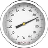 Universal Thermometer (0°C bis +120°C) 5cm - 2 ['Räucherkammerthermometer', ' luftdichtes Thermometer', ' Destillationsthermometer']