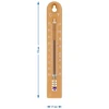 Universal-Thermometer, hellbraun (-30°C bis +50°C) 17cm - 4 ['Thermometer', ' Universalthermometer', ' Kunststoffthermometer', ' Thermometer mit lesbarer Skala', ' Thermometer mit doppelter Skala', ' Thermometer für Räume mit hoher Luftfeuchtigkeit']