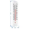 Universalthermometer (-40°C bis +50°C) 16cm - 2 ['Thermometer ohne Quecksilber', ' Universalthermometer', ' Kunststoffthermometer', ' Thermometer mit lesbarer Skala', ' Thermometer mit doppelter Skala', ' Thermometer für Räume mit hoher Luftfeuchtigkeit']