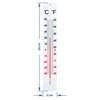Universalthermometer Weiß (-40°C bis +50°C) 40cm - 2 ['Thermometer', ' Universalthermometer', ' Kunststoffthermometer', ' Thermometer mit lesbarer Skala', ' Thermometer mit doppelter Skala', ' Thermometer für Räume mit hoher Luftfeuchtigkeit']