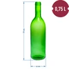 Weinflasche 0,75 L mit Korken und Kappen - 12 St. - 6 ['Weinflaschen', ' Flaschenset', ' Flaschen mit Korken', ' Weinflaschen', ' Schrumpfkappen', ' Weinset', ' 750-ml-Flaschen', ' Flaschenkarton', ' selbstgemachter Wein', ' Korken', ' Flaschenbox']