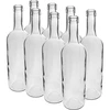 Weinflasche 0,75 L weiß – Verpackung von 8 St.  - 1 ['750 ml-Flasche', ' Weinflasche', ' weiße Flasche', ' Weinflaschen', ' Glasflasche', ' Flasche mit Korken', ' Flaschen mit Korken', ' 0', '7-Flaschen']
