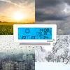 Wetterstation RCC, DCF – Elektronisches, Kabellose, Beleuchtet, Sensor, weiß - 17 ['Wetterstation', ' Haus-Wetterstation', ' Temperatur', ' Umgebungstemperatur', ' Temperaturüberwachung', ' Elektrothermometer', ' Thermometer mit Sensor', ' Innenthermometer', ' Außenthermometer', ' Thermometer für Außen', ' Wetterstation']
