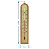 Zimmerthermometer mit goldenefarbener Skala (-10°C bis +50°C) 22cm, mix - 2 ['Innenthermometer', ' Raumthermometer', ' Heimthermometer', ' Thermometer', ' Raumthermometer aus Holz', ' Thermometer mit lesbarer Skala', ' Thermometer silberfarbene Skala', ' Thermometer goldfarbene Skala', ' Thermometer zum Aufhängen', ' traditionelles Thermometer']
