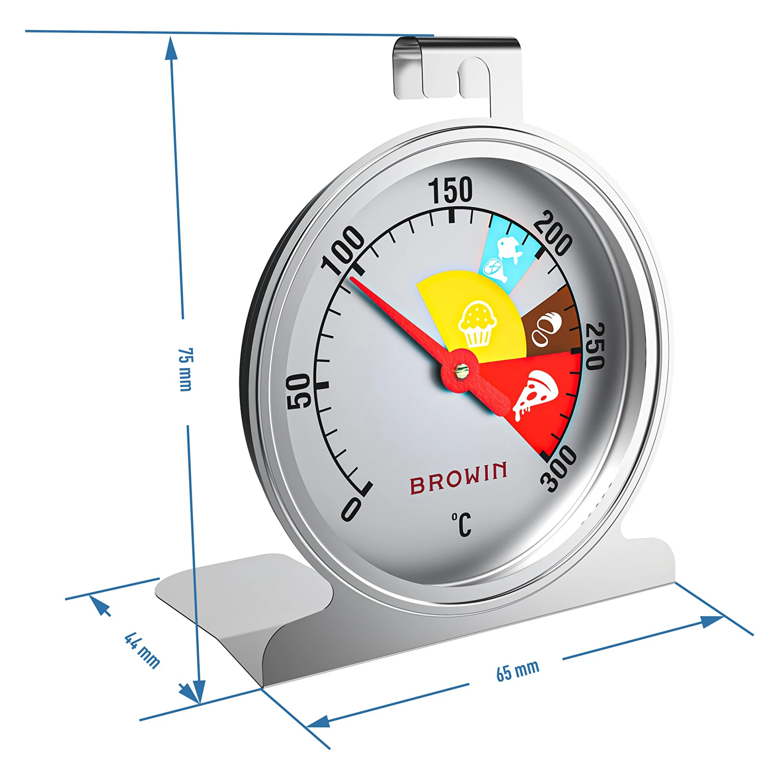 Backofen-Thermometer (0°C bis +300°C) Ø4,4cm
