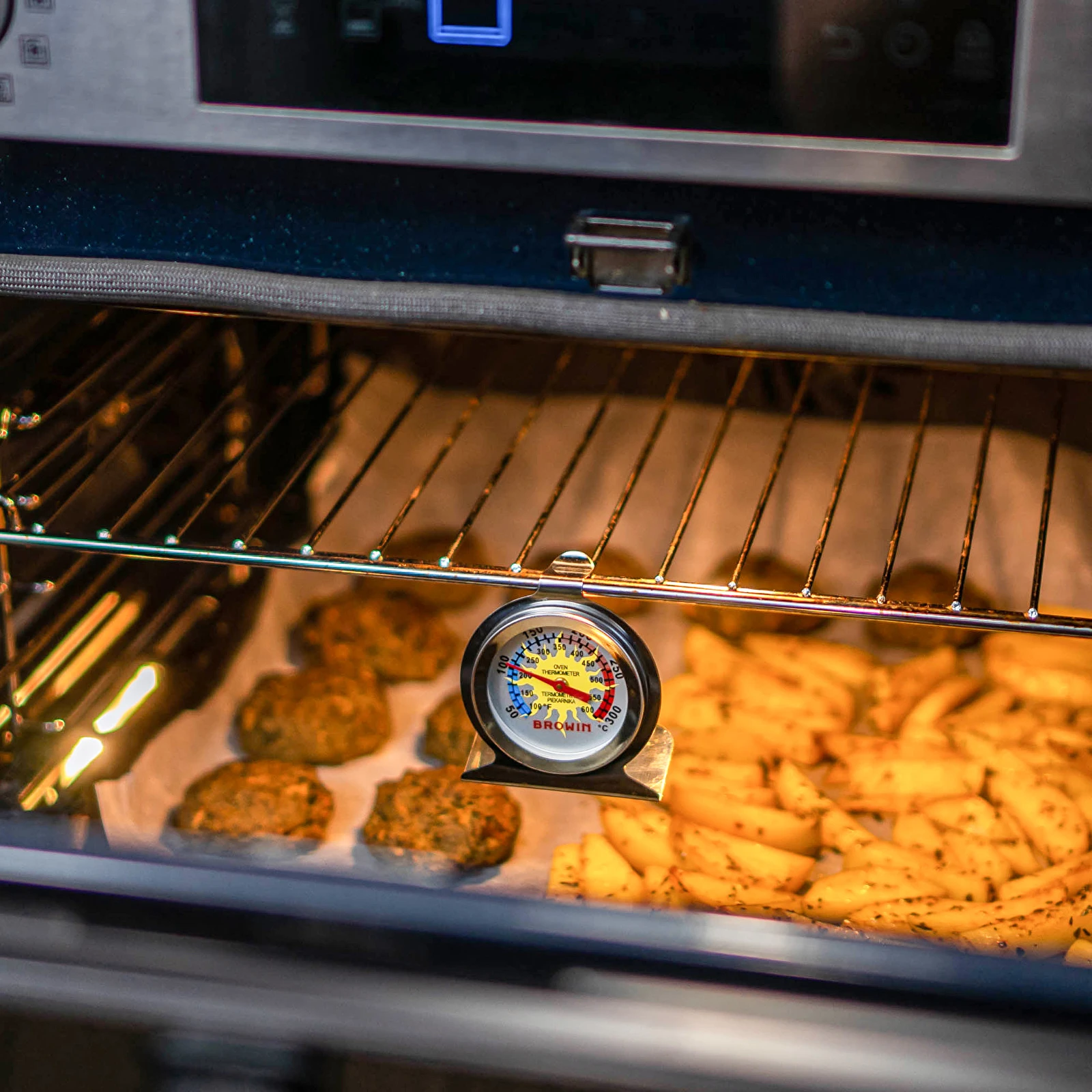 50-150 Celsius Ofen thermometer Edelstahlst änder großes Zifferblatt Backen  Grill Kochen Fleisch Lebensmittel Temperatur messung Haushalt