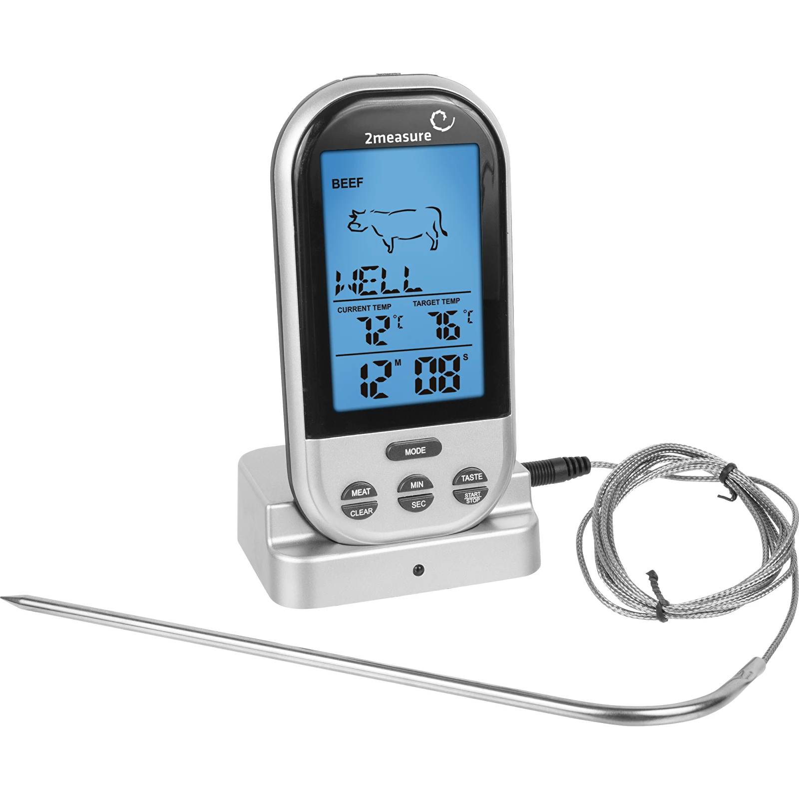 Digitales Lebensmittelthermometer BBQ Fleischsonde Elektronisches
