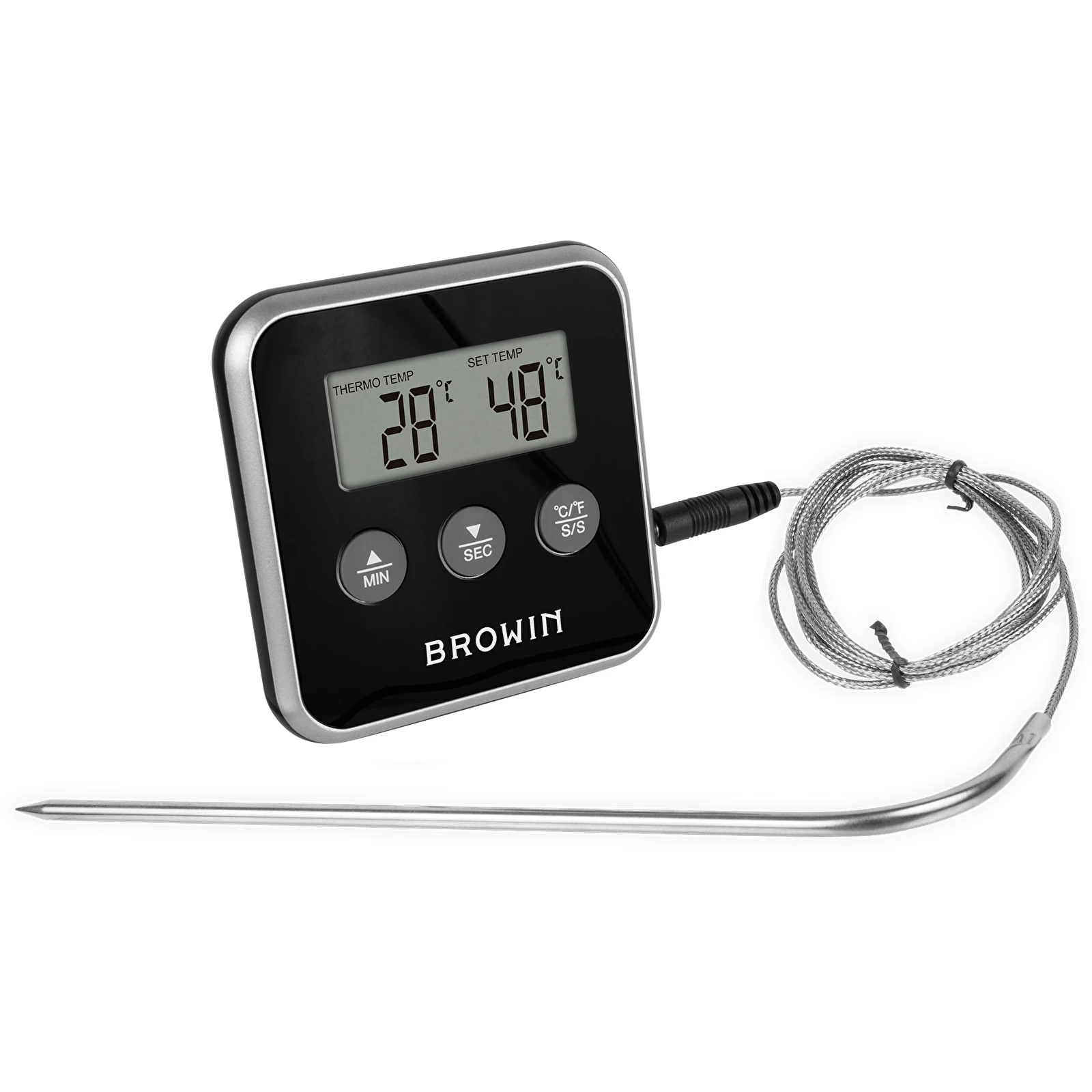 Lebensmittelthermometer mit Sonde (0°C bis 250°C) mix (küchenthermometer) -  symbol:185800