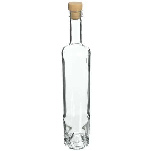 0,5 L-Flasche Marina– Korken, weiß  - 1 ['Alkoholflasche', ' dekorative Alkoholflaschen', ' Glasflasche für Alkohol', ' Flaschen für Selbstgebrannten für die Hochzeitsfeier', ' Flasche für Likör', ' dekorative Flaschen für Likör']