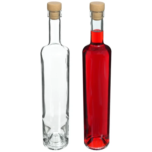 0,5 L-Flasche Marina– Korken, weiß - 3 ['Alkoholflasche', ' dekorative Alkoholflaschen', ' Glasflasche für Alkohol', ' Flaschen für Selbstgebrannten für die Hochzeitsfeier', ' Flasche für Likör', ' dekorative Flaschen für Likör']