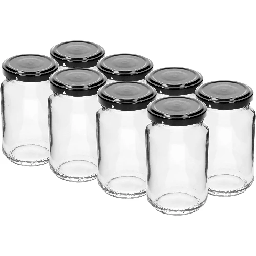 190 ml Glas TO mit fi 53 Verschluss - 3 ['Gläser', ' kleine Gläser', ' kleines Glas', ' Glas mit Schraubverschluss', ' Gläser für Einmachprodukte', ' Einmachglas', ' Einmachgläser', ' Gläser für Gewürze', ' Glas für Marmelade', ' Glas für Konfitüre', ' Glas für Honig', ' kleines Glas für Honig', ' Glas TO 190 ml']