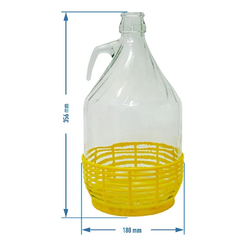 5 L Korbflasche Dame mit Glasgriff - 2 ['Weinballon', ' Ballon für Wein', ' Weinflasche', ' Flasche für Wein', ' Ballon für Wein 50 l', ' Ballon für Wein 50 l Castorama', ' Wein Ballon', ' Wein Ballon Castorama', ' Weinballon in Bast', ' Weinballon im Bastkorb ']