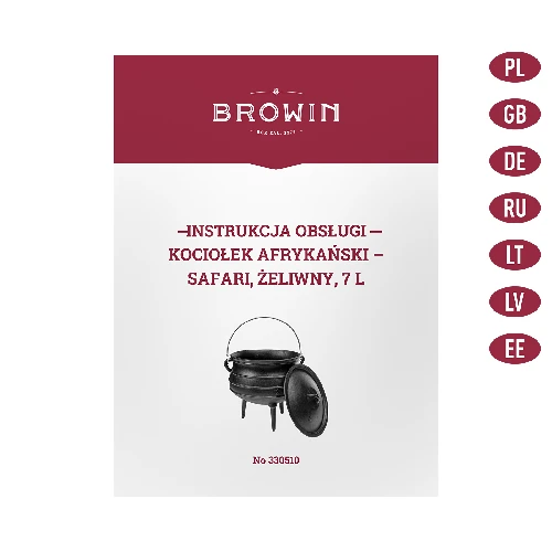 Afrikanischer Kessel, Gusseisen, 7 L - Safari - 13 ['gusseiserner Kessel', ' Lagerfeuerkessel', ' Zigeunerkessel', ' ungarischer Kessel', ' Gulasch aus dem Kessel', ' Grillen']