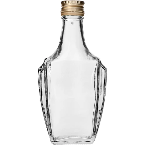 Art-Deco-Flasche 250 ml mit Verschluss  - 1 ['Tinkturflasche', ' Tinkturflaschen', ' Alkoholflasche', ' dekorative Flaschen für Alkohol', ' Glasflasche für Alkohol', ' Mondscheinflaschen für eine Hochzeit', ' Tinkturflasche', ' dekorative Flaschen', ' Wodkaflasche', ' Wodkaflasche']