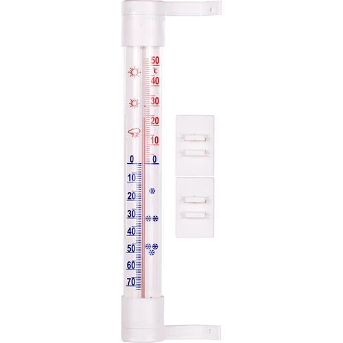 Außenthermometer weiß (-60°C bis +50°C) 23cm (umgebungstemperatur) -  symbol:020502
