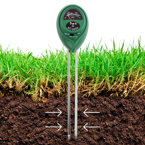 Bodentester 3in1 - pH-Wert, Feuchtigkeit, Sonnenei - 7 ['pH-Messung', ' pH-Meter', ' pH-Meter für den Boden', ' Bodenanalyse', ' pH des Bodens', ' pH-Messgerät für den Boden', ' Messgerät der Bodenfeuchtigkeit', ' Messung der Bodenfeuchtigkeit', ' Bodenfeuchtigkeit', ' Sensor der Bodenfeuchtigkeit', ' wie die Bodenfeuchtigkeit messen', ' Besonnung', ' Analyse der Besonnung', ' Sensor der Besonnung']