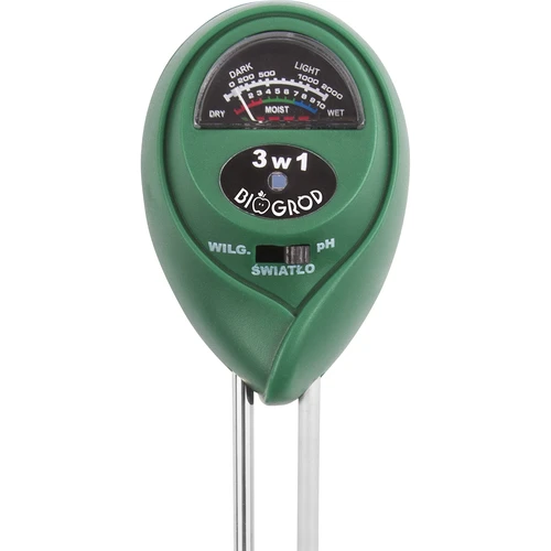 Bodentester 3in1 - pH-Wert, Feuchtigkeit, Sonnenei - 3 ['pH-Messung', ' pH-Meter', ' pH-Meter für den Boden', ' Bodenanalyse', ' pH des Bodens', ' pH-Messgerät für den Boden', ' Messgerät der Bodenfeuchtigkeit', ' Messung der Bodenfeuchtigkeit', ' Bodenfeuchtigkeit', ' Sensor der Bodenfeuchtigkeit', ' wie die Bodenfeuchtigkeit messen', ' Besonnung', ' Analyse der Besonnung', ' Sensor der Besonnung']