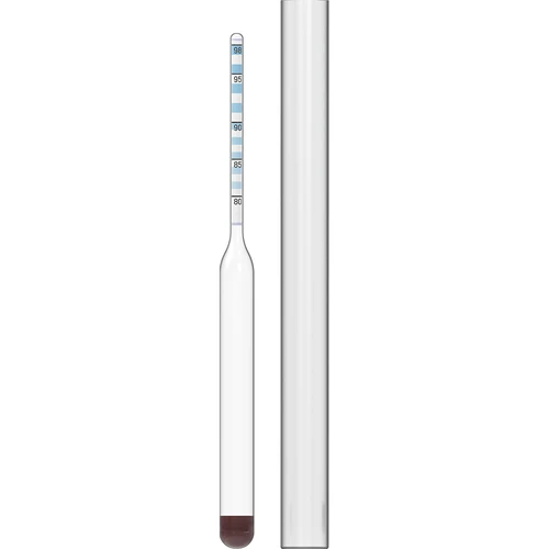 Das Alkoholmeter  - 1 ['Alkoholmesser', ' Aräometer zum Messen von Alkohol', ' Alkoholindikator', ' für Destillate', ' für Wodka']