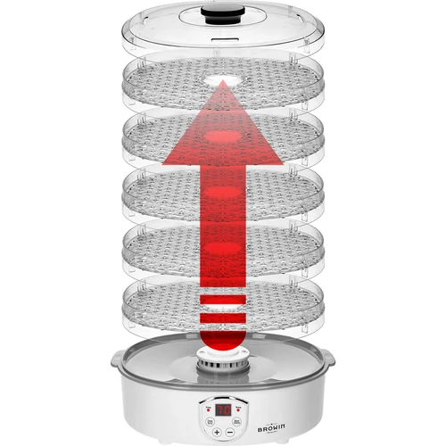 Dörrgerät mit Temperaturregelung 240 W - 8 ['Dörrgerät', ' Dörrgerät für Pilze', ' Trockenobst', ' Trockengemüse', ' Lebensmittellagerung', ' Dörren von Lebensmitteln', ' Dörrgeräte für Lebensmittel', ' Temperaturregelung', ' transparentes Dörrgerät']