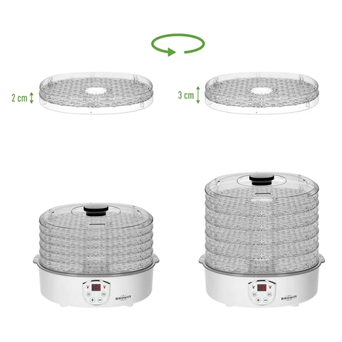 Dörrgerät mit Temperaturregelung 240 W - 10 ['Dörrgerät', ' Dörrgerät für Pilze', ' Trockenobst', ' Trockengemüse', ' Lebensmittellagerung', ' Dörren von Lebensmitteln', ' Dörrgeräte für Lebensmittel', ' Temperaturregelung', ' transparentes Dörrgerät']